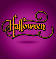 HALLOWEEN hand lettering vector image