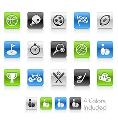 Sports Icons Clean Series vector image