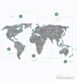 Set elements of infographics World Map and Informa vector image