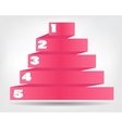 Concept of colorful origami for different business vector image