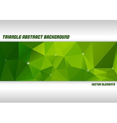 Green Triangles vector image