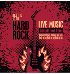 Hard rock vector image