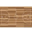 Wood basketball court vector image