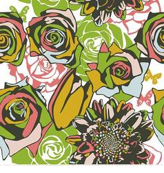Floral texture vector image