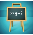 Chalkboard with xy text vector image
