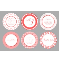 Invitation card template for wedding birthday anni vector image
