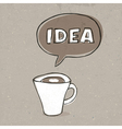 Cup of idea vector image