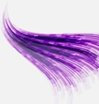 Violet wave element for design vector image