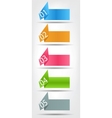 Concept of colorful origami for different business vector image