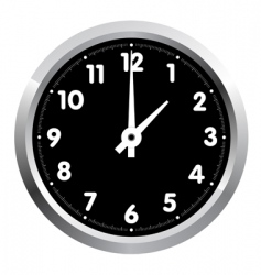 Office clock vector image