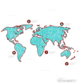 Set elements of infographics World Map and Informa vector image