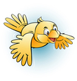 Flying bird vector image