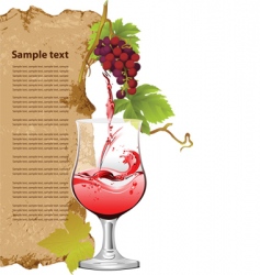 Wine list vector image