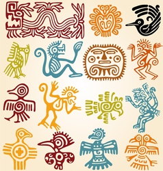 Set - mexican symbols vector image