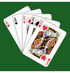 Full house kings and aces vector image