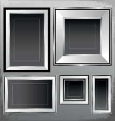 Silver frames vector image