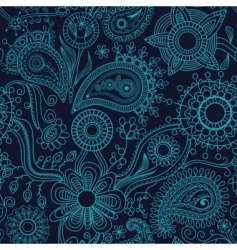 Floral seamless pattern vector image