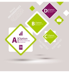 Modern design infographic template vector image
