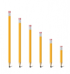 Ladder of pencil vector image