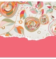 Vintage roses background vector image