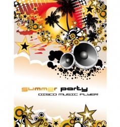 Tropical discotheque vector image