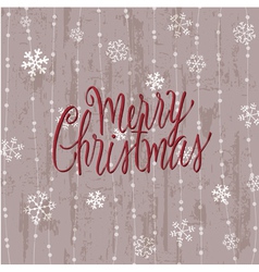 Vintage christmas card in vector image
