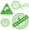 Natural product stamp vector image