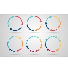 Circle arrows vector image
