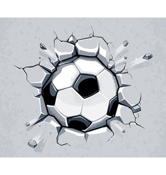 Ball breaking wall vector image