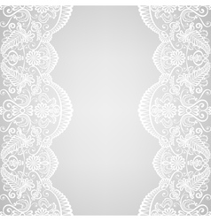 Lace border vector image