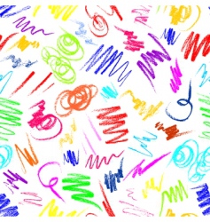 Crayon scribbles vector image