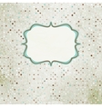 Vintage polka dot card vector image