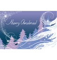 Christmas card the forest vector image