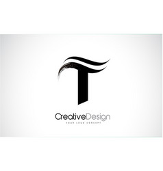 Vintage letter t gray concept Royalty Free Vector Image