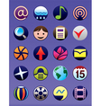 Smartphone and GSM menu icons set vector image