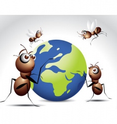 Ant world vector image