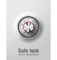 Safe lock realistic ibject eps 10 vector image