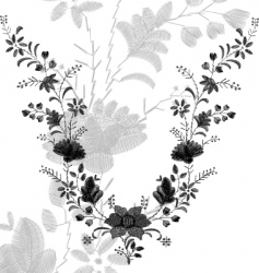 Embroidery vector image