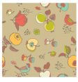 Nature seamless pattern vector image