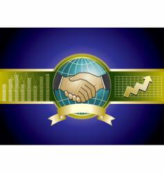 Handshaking vector image