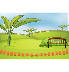 An empty park vector image