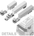 Semi truck set vector image