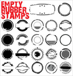 Empty grunge rubber stamps vector image