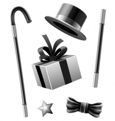 Magic icons vector image
