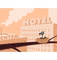 The modern city vector image