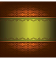 Vintage background with pattern and decorative vector image