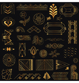 Art Deco Vintage Frames and Design Elements vector image