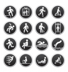 Prohibited signs vector image