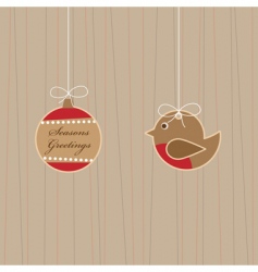 Christmas decorations vector image