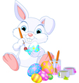 Easter bunny vector image